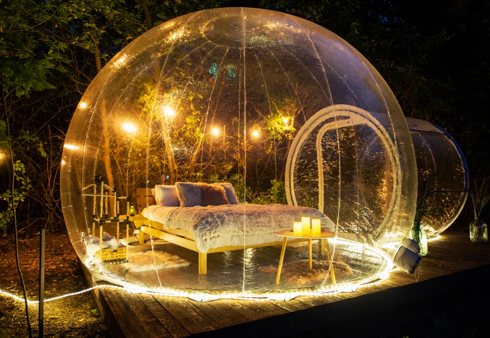 inflatable outdoor bubble tent